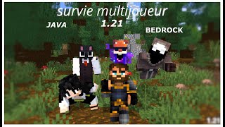 Live MINECRAFT sur la 121GAMEPLAY FR JAVABEDROCK MULTIJOUEUR [upl. by Auginahs]