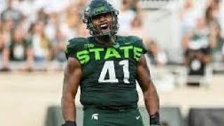 USC HOSTING MICHIGAN STATE DL TRANSFER DERRICK HARMON [upl. by Nadbus436]