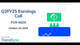 PVR INOX Earnings Call for Q2FY25 [upl. by Etom5]