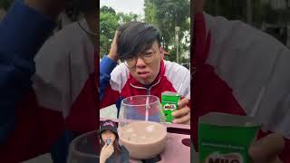 GAK BISA DI SEDOT ⁉️SUSU COKLAT MILO MANIS RASANYA 😍shorts funny dubbing [upl. by Aileduab518]