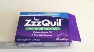 Vicks ZzzQuil Sleep Aid  Product Review [upl. by Llenil]