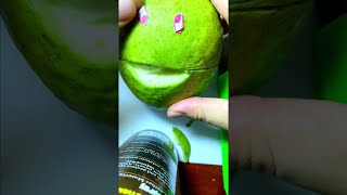 fun face guava ASMR asmr fruit beautiful craft [upl. by Vorfeld831]