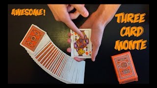 Surprise Three Card Monte Card Trick Performance And Tutorial [upl. by Jada]