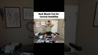 Doctor Tests for Cervical Instability CCI shorts chiropractic patientcare [upl. by Wira902]