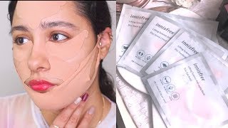 Face Lift in Mins  Innisfree Lifting Anti Aging Band Review  Does it really work [upl. by Leunammi805]