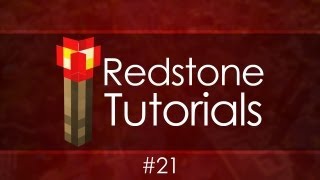 Redstone Tutorials  21 Piston Door Lock [upl. by Suiramed]