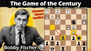 The Game of the Century  Queen Sacrifice  Byrne vs Fischer 1956 [upl. by Batha469]