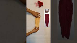 Mapping skirt cutting and stitchingdiyytsordeshortfeedviralvideopartyyweardress cutting [upl. by Barthold]