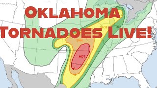 Storm Chasing LIVE In the Path of Oklahoma Tornadoes on Saturday April 27 2024 [upl. by Willcox]