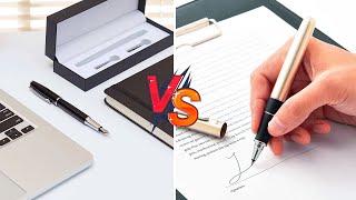 Fountain Pen vs Ballpoint [upl. by Elston793]