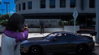 Randomly Killing Cops For No Reason in GTA RP [upl. by Galan]