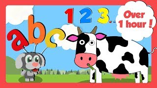 Learning Videos for Toddlers  Counting ABC amp Learn Colours  Learn English For Kids [upl. by Monjo]