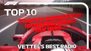 Sebastian Vettels Top 10 Radio Moments in F1 [upl. by Myrah]