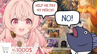 Sakana refuses to fund Pippas over 1000 spending on vtuber merch [upl. by Mulderig]