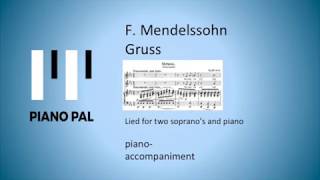 Gruss Mendelssohn KARAOKEACCOMPANIMENT [upl. by Golding]