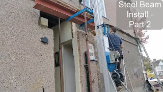 Steel beam install part 2 [upl. by Cristoforo]