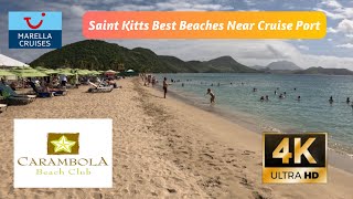 Saint Kitts amp Nevis Best Beaches Near Cruise Port  Tui Marella Cruises  Frigate Bay [upl. by Rollet]