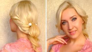 Cute everyday updo tutorial Hairstyle for long hair that cover hide your ears [upl. by Auhsohey]