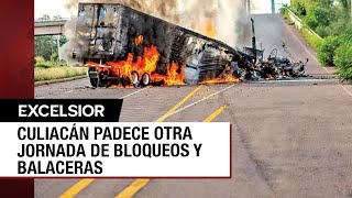 Narcos cimbran Culiacán con enfrentamientos y bloqueos [upl. by Ninos697]