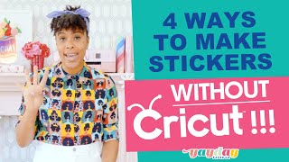 How to Make Your Own Stickers WITHOUT CRICUT  No Machine Required [upl. by Denae]