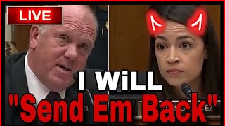 Trumps Border Czar SHREDS AOC Tom Homan vs Alexandria OcasioCortez [upl. by Hanus]