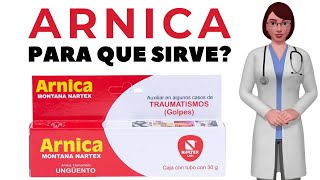 ARNICA que es y para que sirve la árnica gel como usar árnica crema [upl. by Aynik]