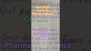 gcp good clinical practice pharmacovigilance [upl. by Natalia935]