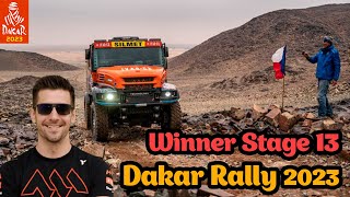 Stage 13 Results Dakar Rally 2023  Truck Martin Macik Wins Stage [upl. by Maura]