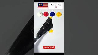 Malaysia Flag🇲🇾 Colour Mixing Experiment🌈 malaysia colormixing asmrsounds shorts viral fyp [upl. by Sesylu442]