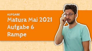 Maturavorbereitung Mathe Matura Mai 2021  Aufgabe 6  Rampe  Aufgabenpool [upl. by Janice]