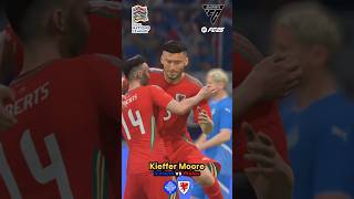 KIEFFER MOORE SCORES Iceland vs Wales [upl. by Sitruc484]