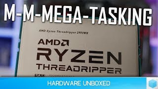 Threadripper 2990WX vs Core i97980XE Multitasking Benchmark [upl. by Bucher518]