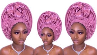 HOW TO TIE TRENDING CENTER KNOT GELE STYLE [upl. by Norrahc]