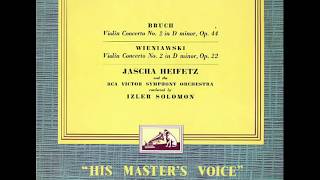 Bruch Violin Concerto No 2  Jascha Heifetz 1956 LP [upl. by Tremain771]