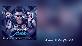 Quiero Olvidar Remix  J Alvarez Ft KenY amp Maluma Letra [upl. by Oreves128]