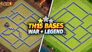 NEW TH15 Anti 2 Star WARLEGEND Base Link Town Hall 15 Base  Clash Of Clans [upl. by Meid65]