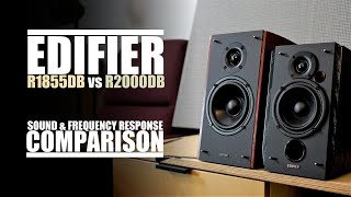 DSAUDIOreview  Edifier R1855DB vs Edifier R2000DB  soundDEMO [upl. by Hathcock]