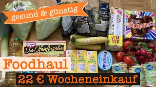 Wocheneinkauf gesund amp günstig mit Cashback 22 €  Food Haul mit Food Diary 1 Person [upl. by Salena319]