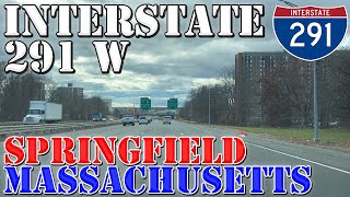 I291 West  Springfield  Massachusetts  4K Highway Drive [upl. by Bidget]