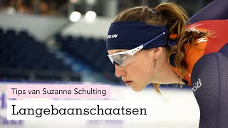 Langebaanschaatsen tips van Suzanne Schulting  asr Vitality [upl. by Jaynell]