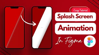 Splash screen animation in figma  Easy Tutorial  Simple animation in figma [upl. by Shandee355]