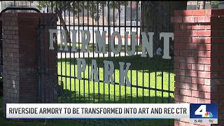 Riverside armory to be transformed into art recreation center [upl. by Brout]