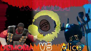 Kaboom But it Demoman TF2 Vs Alice Murder Drones  FNF Madness Vadalization  Cross Between 6 [upl. by Nryhtak152]