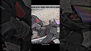 Aalyan Vlogs Friend Crash KTM on Ladakhshorts superbike girl bikerider zx10r bike rider [upl. by Lad978]