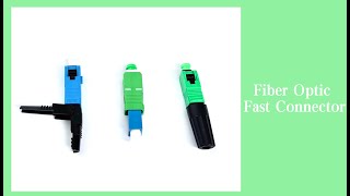 FTTH Fiber Optic Fast Connector SCAPC Field Quick Assembly Rapid Optical Fiber Connector Adaptor [upl. by Zipah]