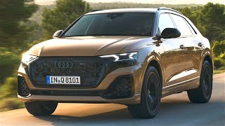 2024 Audi Q8 Facelift  DRIVING with some good EXHAUST SOUND [upl. by Erdnaid894]