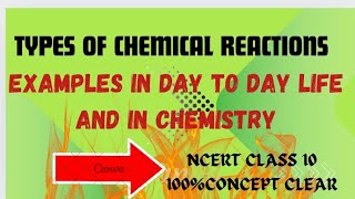 CHEMICAL REACTIONS AND EQUATIONSTypes Of Chemical In Day To Day LifeCBSEICSECLASS10 [upl. by Kalil]