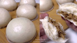 SIOPAO using Cake Flour  Steamed Meat Bun  Chicken Asado Filling Recipe [upl. by Royce907]