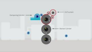 Lithographic printing process explained by Sterling [upl. by Patterman]