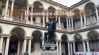 Pinacoteca di Brera Italy 2024 walkingtour vlog [upl. by Anelram]